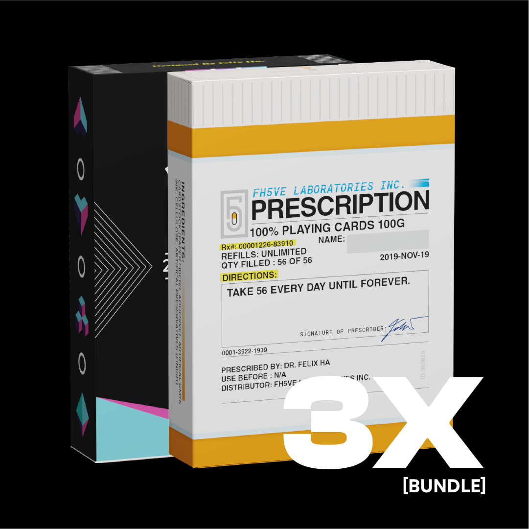 3X IZO & PRESCRIPTION Playing Cards Bundle - FH5VE