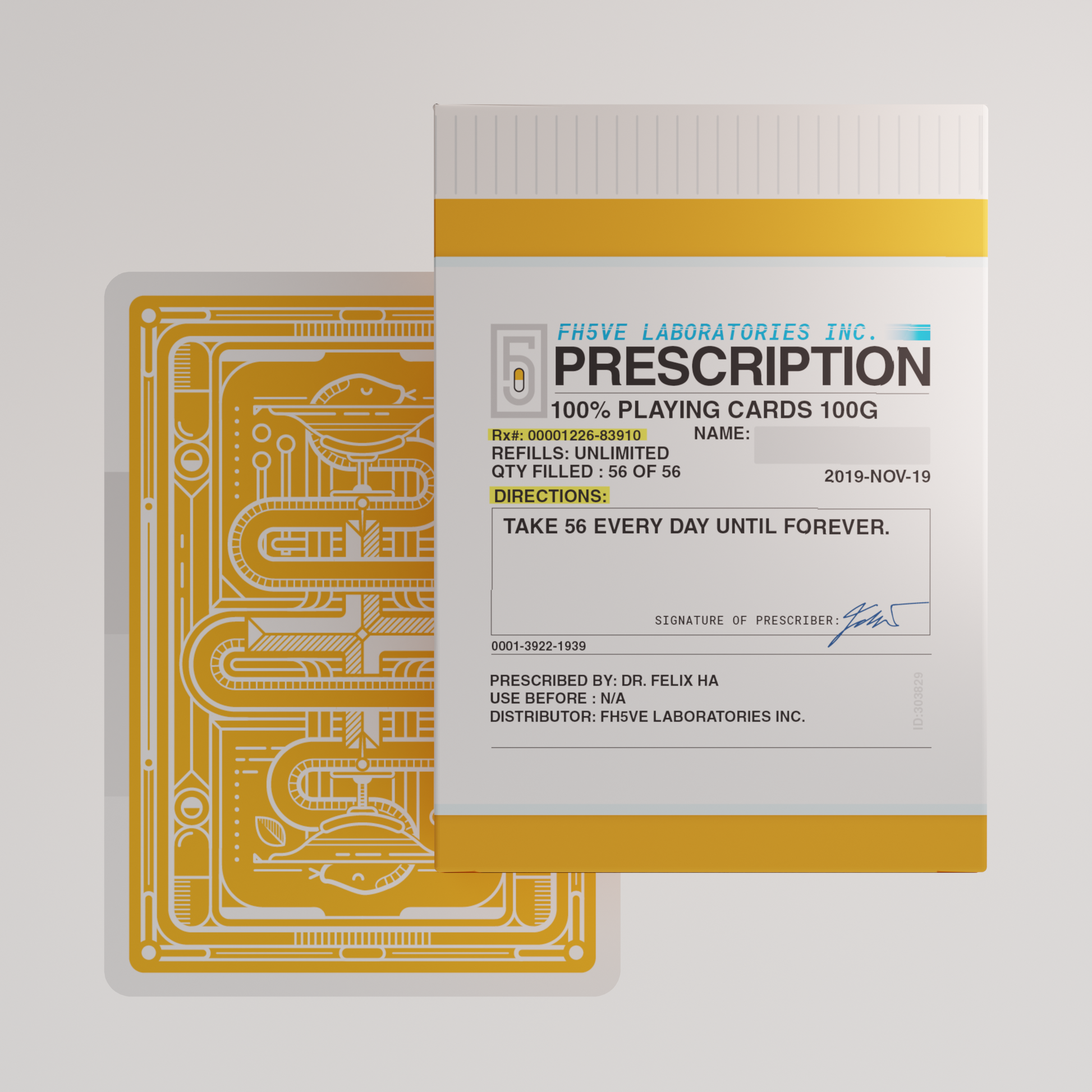 PRESCRIPTION Playing Cards - FH5VE